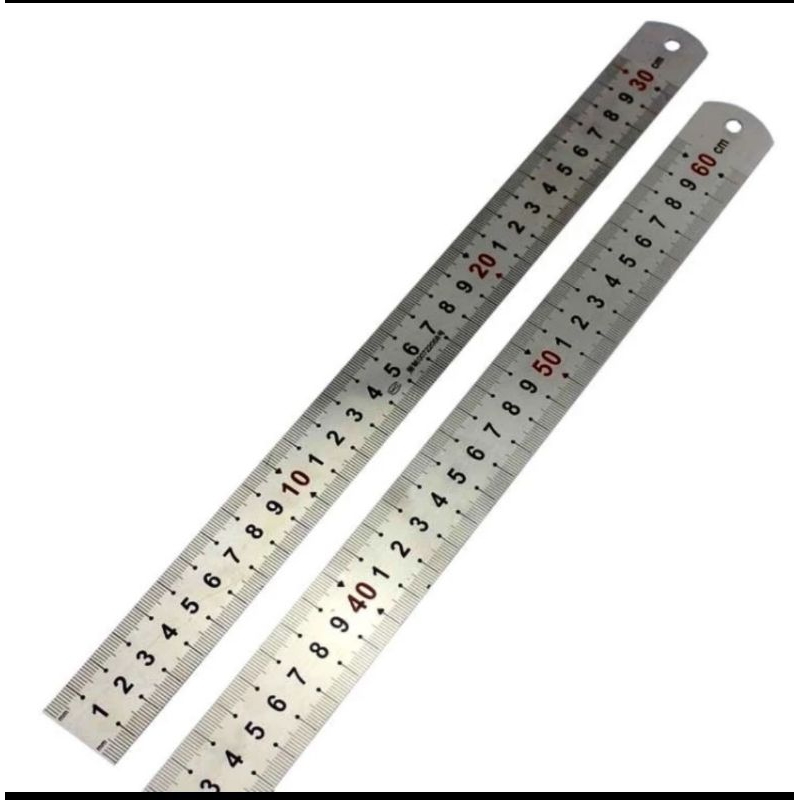 Jual Penggaris stainless steel100cm / stainless steel ruler 1meter ...