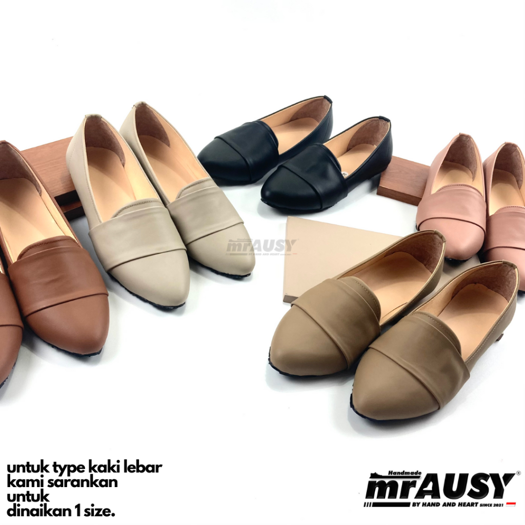 Jual Sepatu Wanita Cewek Flatshoes Balet Casual MrAUSY Flat Sabuk ...