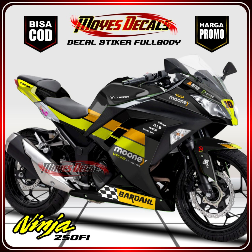 Jual Decal Stiker Fullbody Ninja 250 FI - Stiker Ninja 250 FI MYS327
