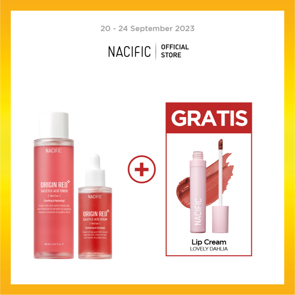 Jual Nacific Origin Red Salicylic Acid Skin Care 2 SET (Serum + Toner