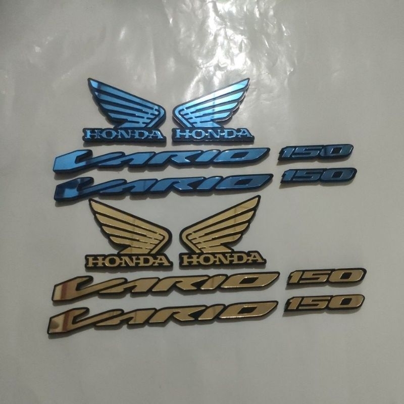 Jual Emblem Akrilik Vario New D Set Shopee Indonesia