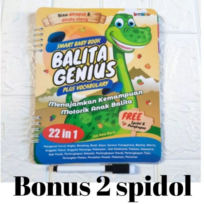 Jual BUKU ANAK WIPE & CLEAN SMART BABY BOOK BALITA GENIUS PLUS ...