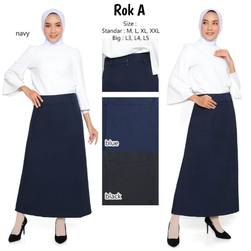 Jual ROK A WANITA ,ROK A PANJANG WANITA | Shopee Indonesia