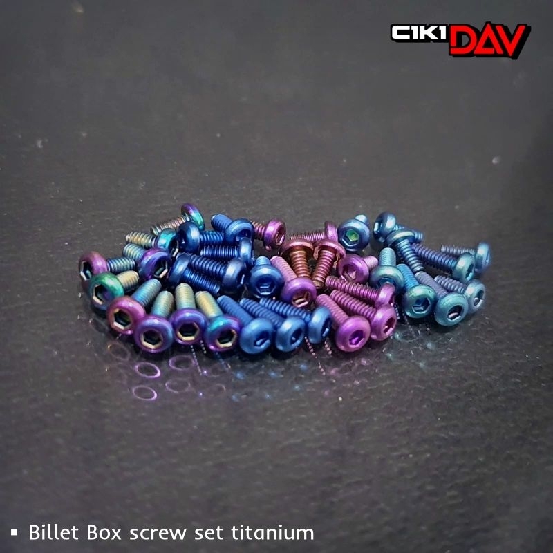 Jual Billet box screw set titanium Shopee Indonesia