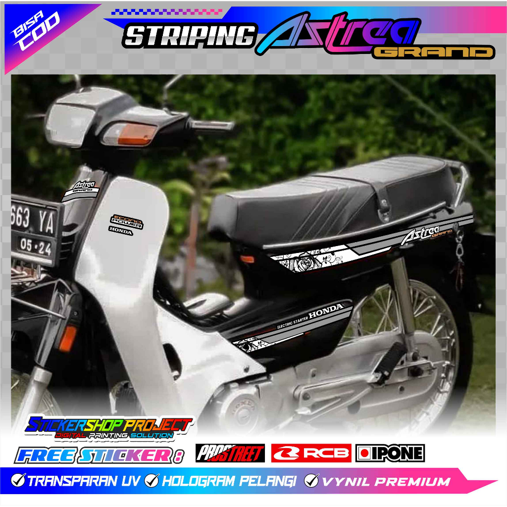 Jual STRIPING VARIASI HONDA ASTREA GRAND / STIKER LIST MOTOR HONDA ...