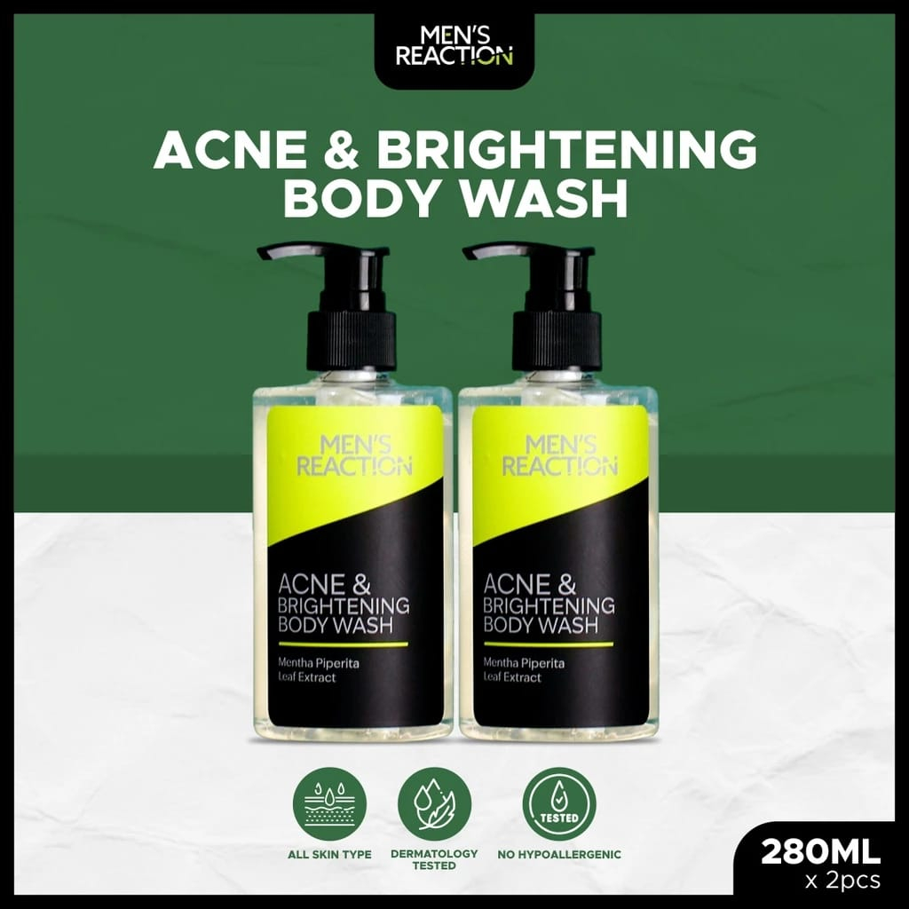 Jual Mens Reaction Acne Brightening Body Wash Sabun Mandi Pria