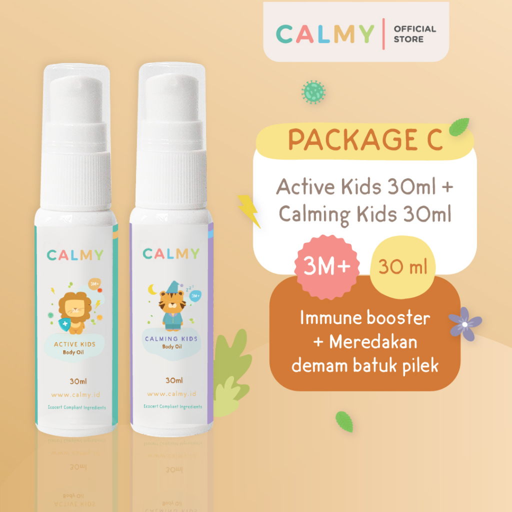 Jual Calmy Paket C - Calming Kids dan Active Kids 30ml - Meredakan ...