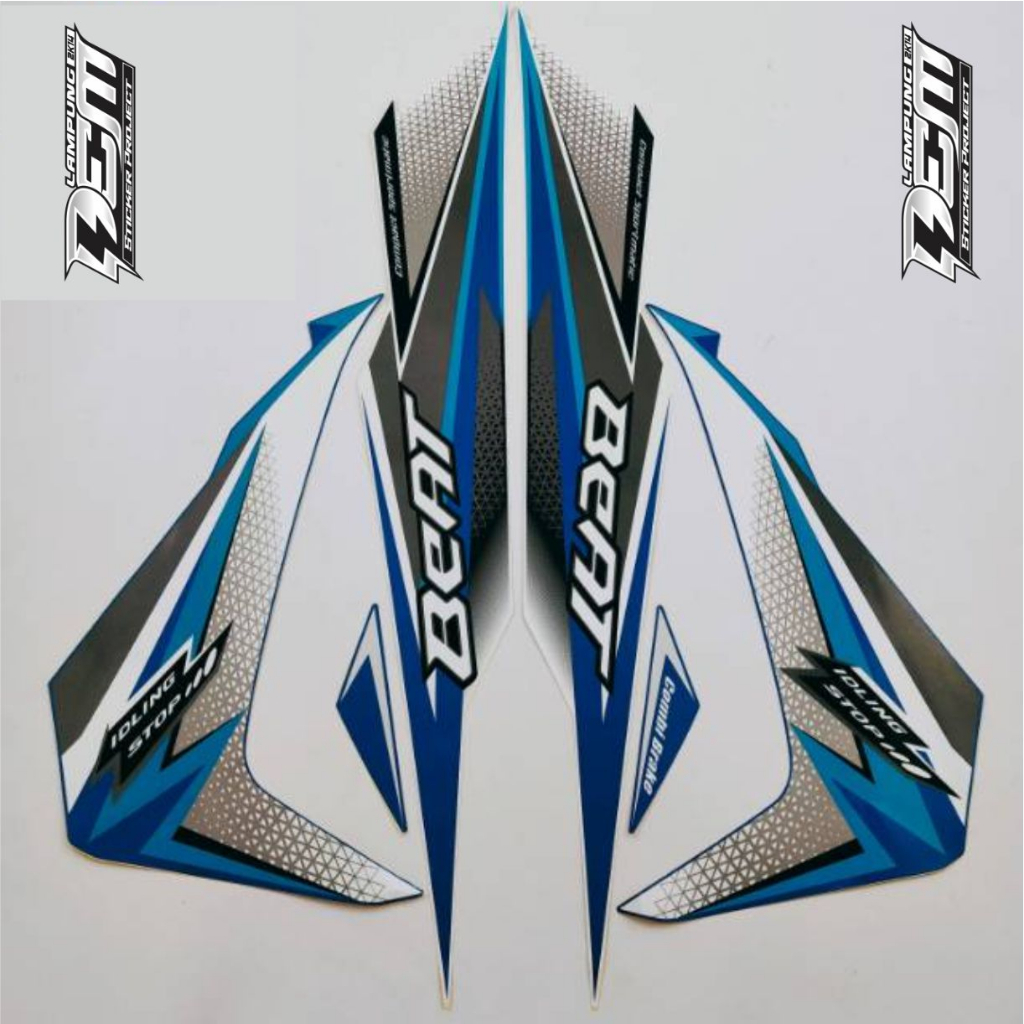Jual Stiker Striping Honda Beat Fi 2018 Idling Stop - Stiker List Motor