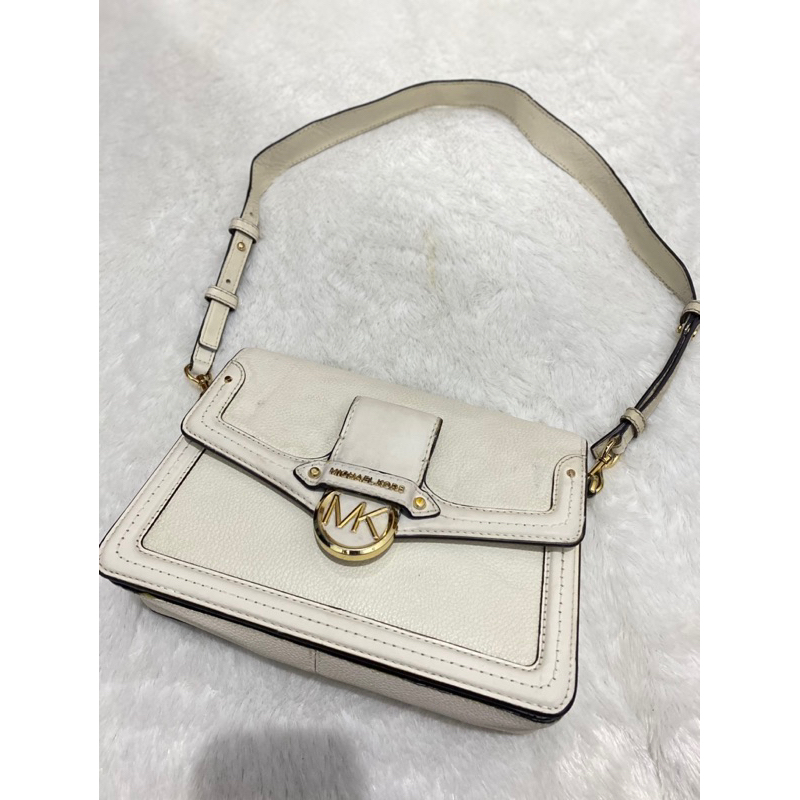 Jual Michael Kors Jessie Medium Pebbled Leather Shoulder Bag Shopee