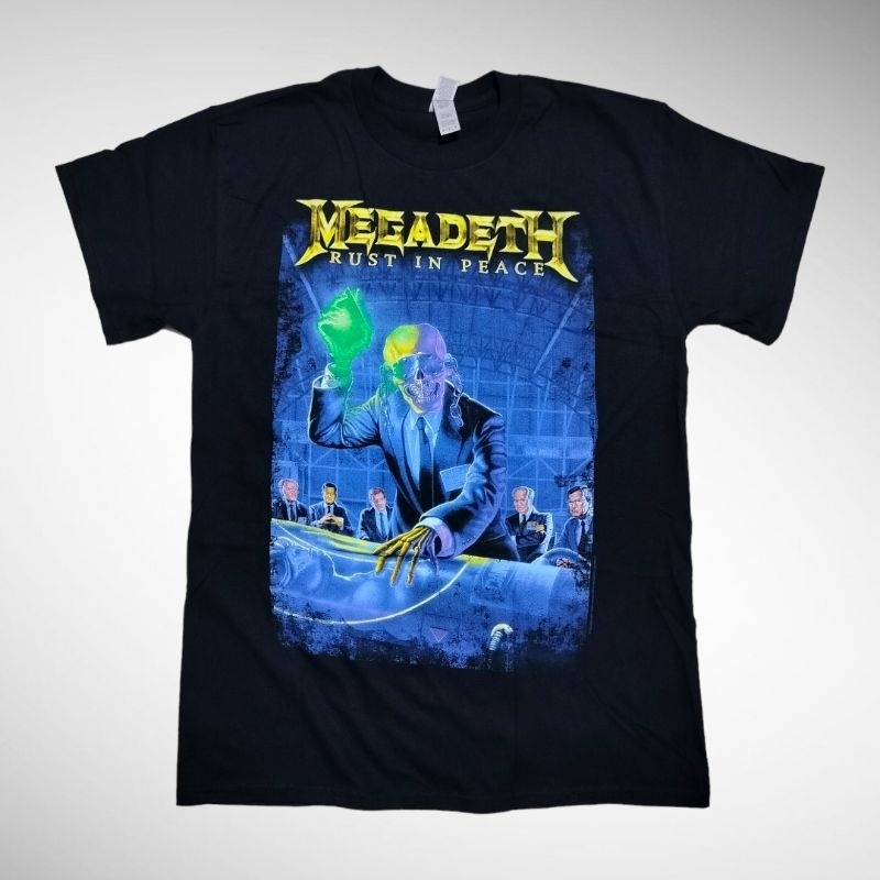 Rock Off Maglietta Ufficiale Megadeth - Rust In Peace 30th Anniversary, Unisex, Taglia X-Large, 100% Cotone