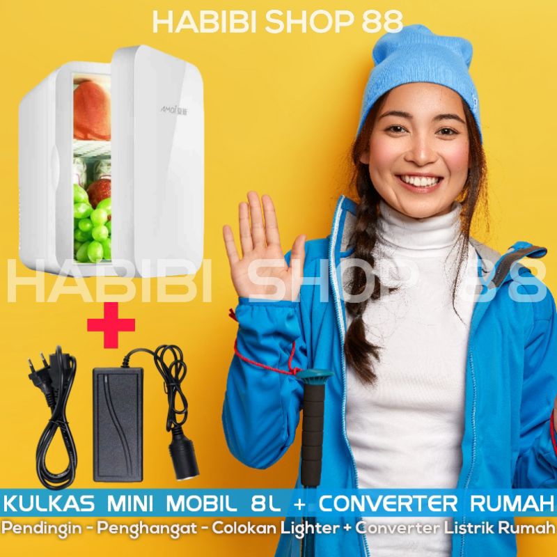 Jual Kulkas Mini Pendingin dan Penghangat Di Mobil Mini 2 in 1 Car
