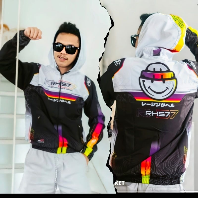 Jual Jaket Racing Hell Animasi Printing | Shopee Indonesia