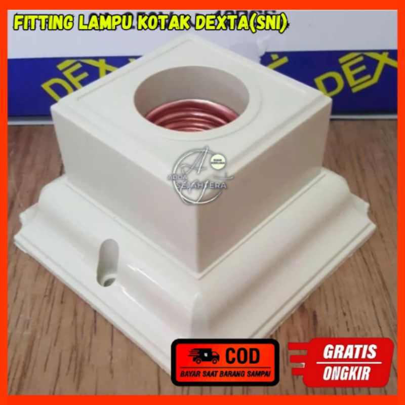 Jual Fiting Lampu Plafon Kotak Dexta Fitting Lampu Dx Sni Shopee Indonesia