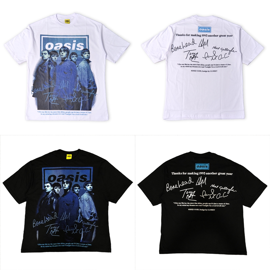 rockshirts OASIS DEFINITELY MAYBE TRACKLISTING - T-shirt con stampa - grey/grigio