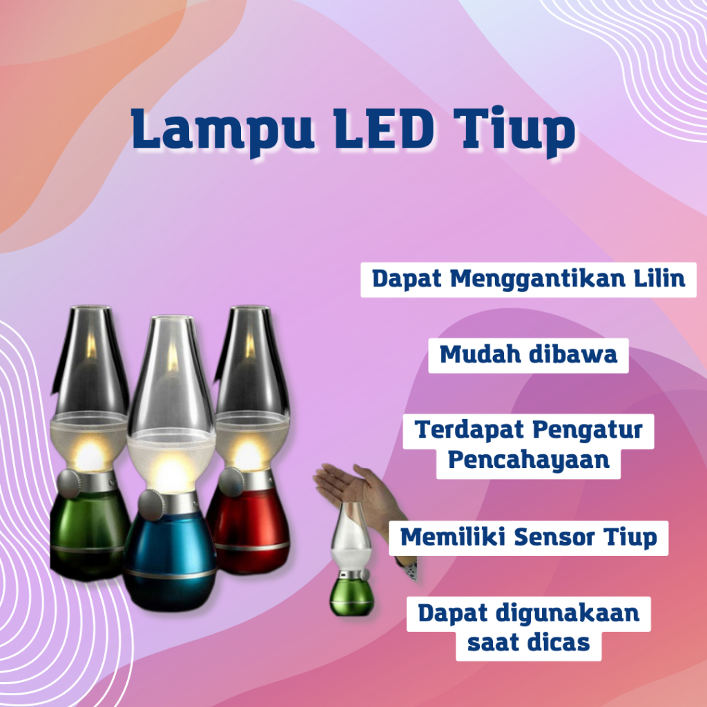 Jual Lampu Led Tiup Lampu Aladin Teplok White Sensor Shopee Indonesia 