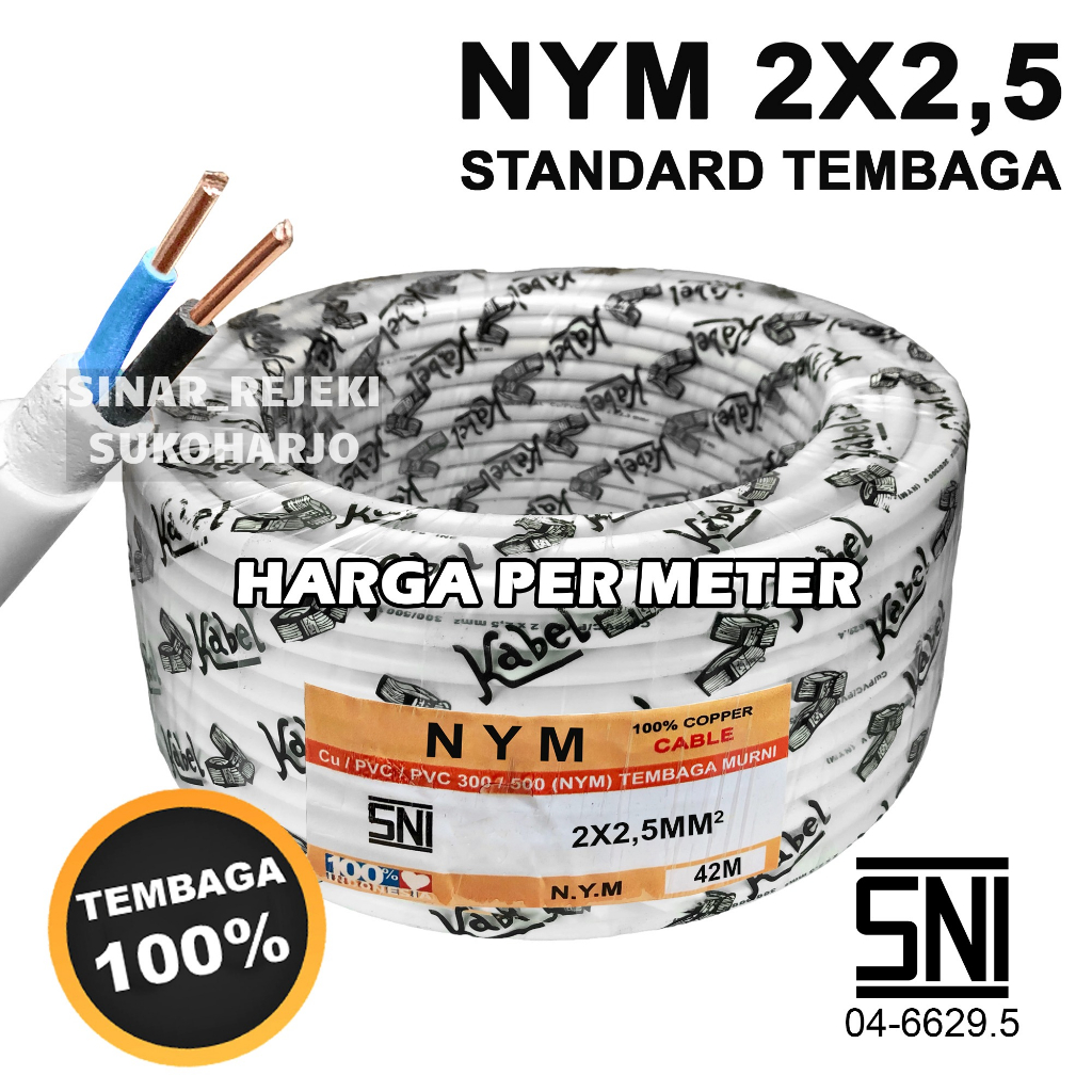 Jual Kabel Listrik Nym Sni Tembaga X Meteran X Kabel Nym