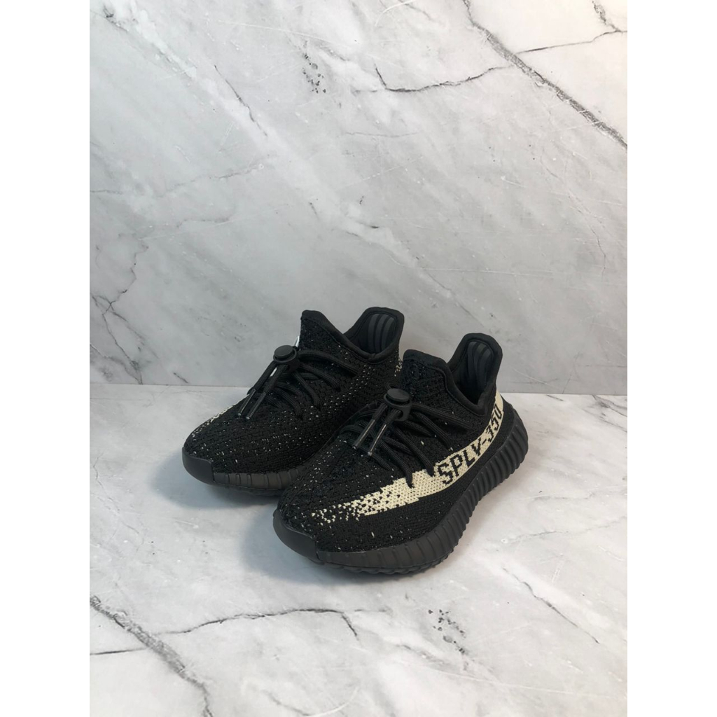 Jual Adidas Yeezy Boost 350 V2 Black Strip Real Pic