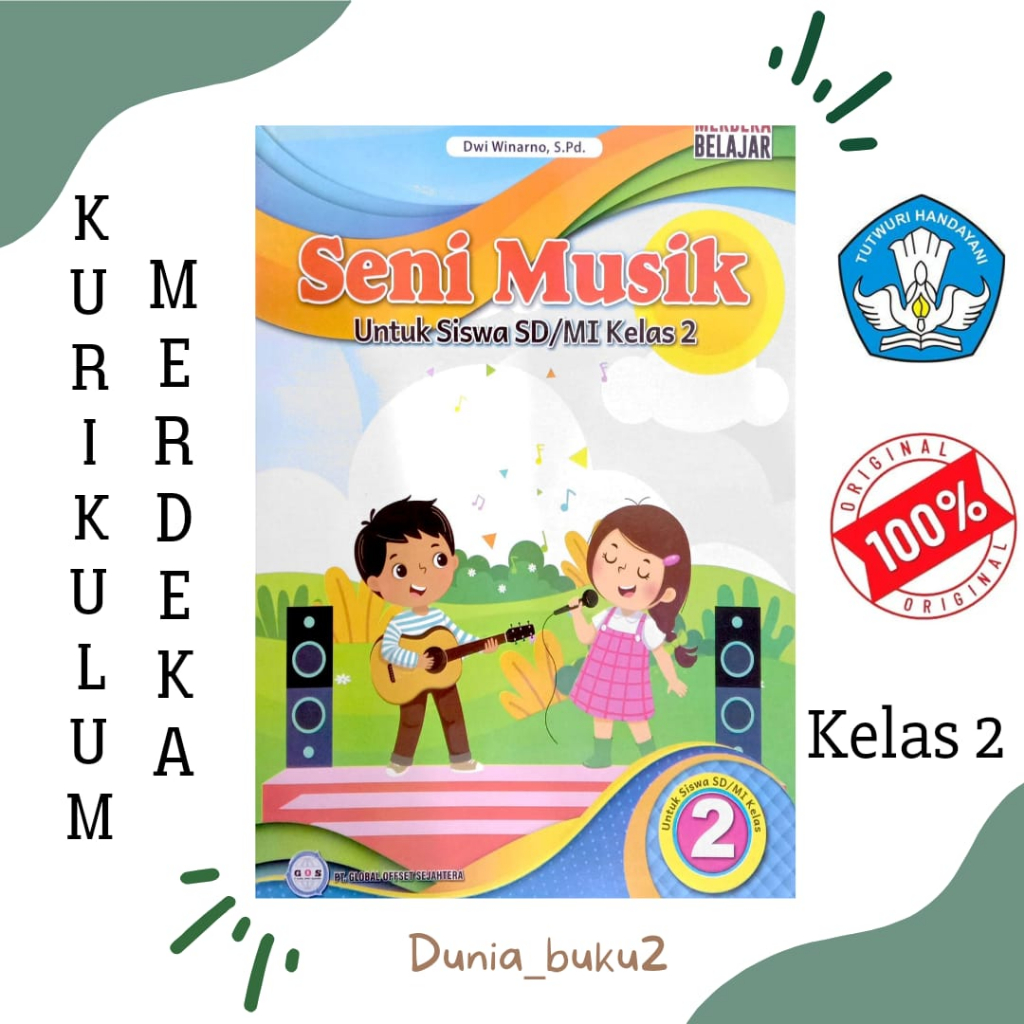 Jual BUKU SISWA SENI MUSIK KURIKULUM PENGGERAK-MERDEKA KELAS 2 SD/MI ...