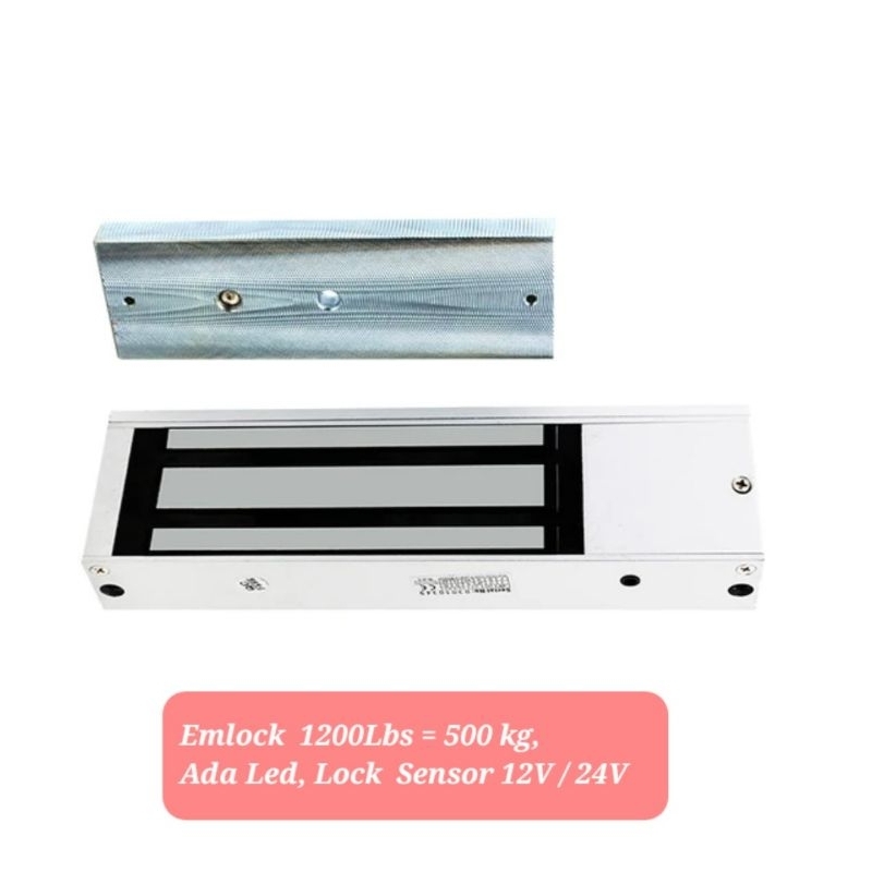 Jual Mlock 1200Lbs 500Kg / Emlock 1200 Lbs / Magnetic Lock 500kg Access ...