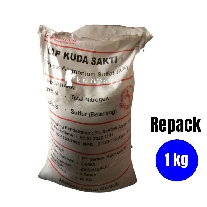 Jual Pupuk Za Cap Kuda Sakti 1 Kg Kemasan Repack Shopee Indonesia