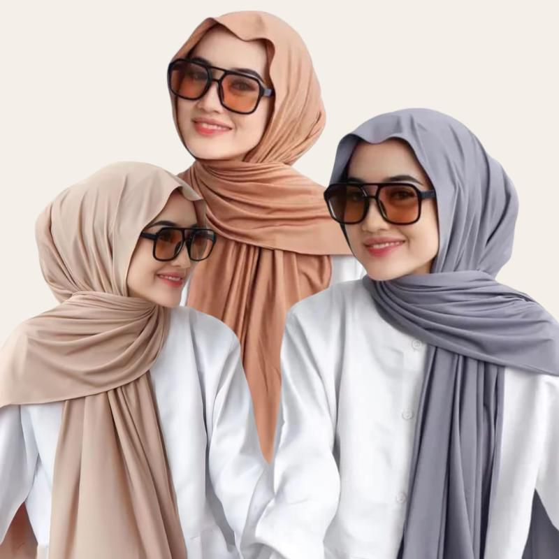 Jual HIJAB PASHMINA JERSEY SPANDEX PREMIUM // PASHMINA JERSEY MELEYOT