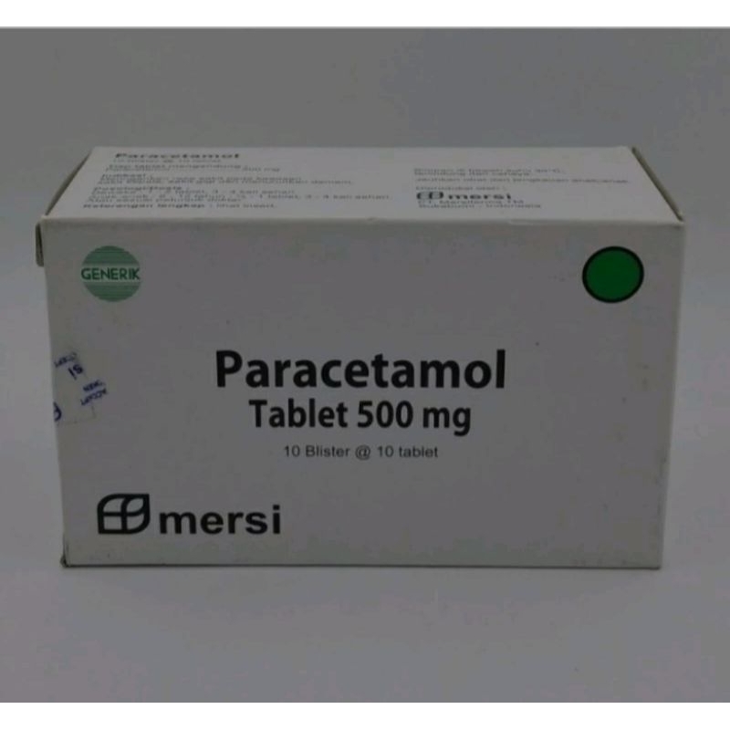 Jual Paracetamol Mersi 500 Mg Strip Isi 10 Tablet / Obat Nyeri Dan ...