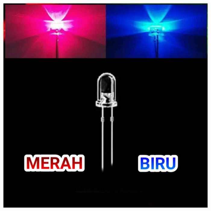 Jual Lampu Led Kedip Berubah Warna Merah Biru Led Mm Superbright Mm Shopee Indonesia