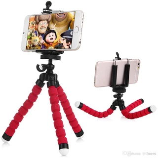 Tripod Cotton Hp Mini Flexible Free Holder U Dengan Dudukan Handphone Multifungsi