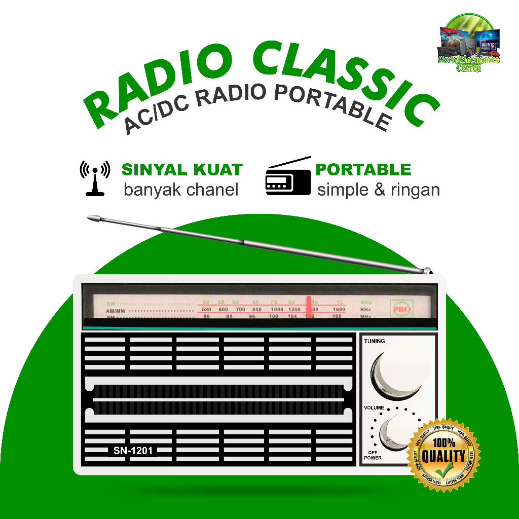 Jual Radio AC/DC Portable - Radio Classic (Klasik) - Termurah - (SN ...