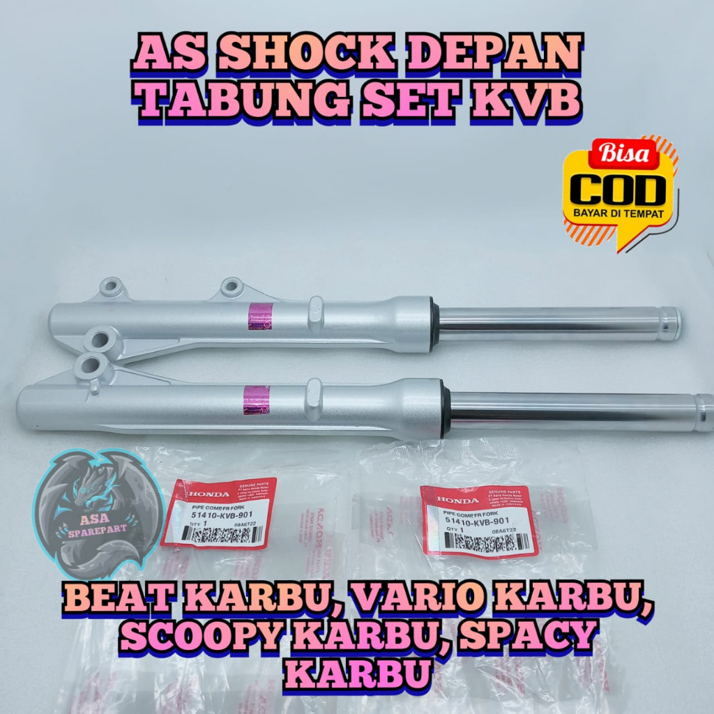 Jual As Shock Depan Tabung Set Asli Original Honda Kvb Untuk Motor Beat Karbu Vario Karbu