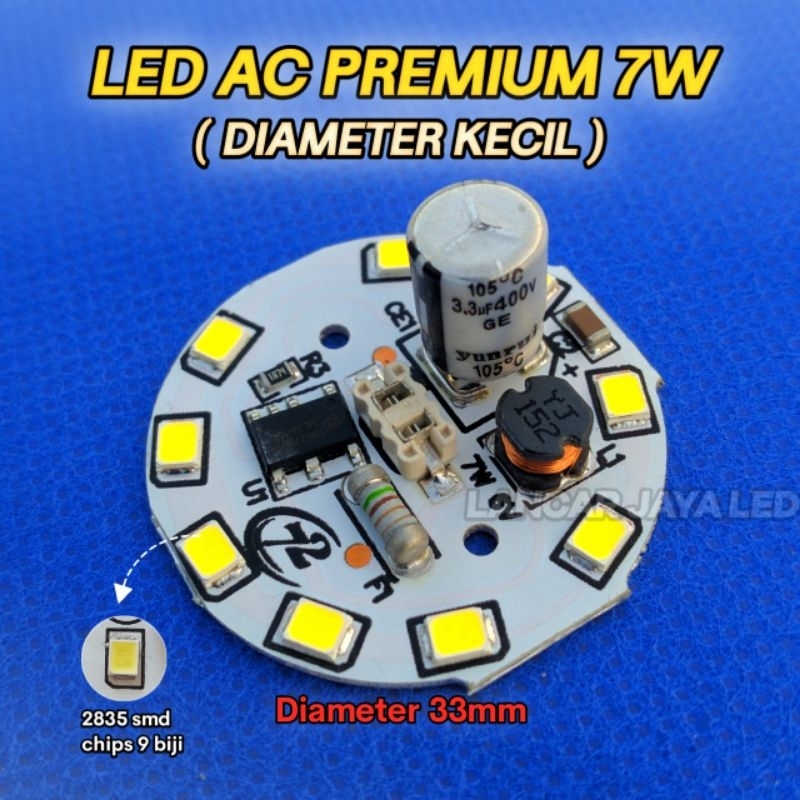 Jual PCB LED AC PREMIUM 7 Watt KECIL ~Lancar Jaya Led~ | Shopee Indonesia