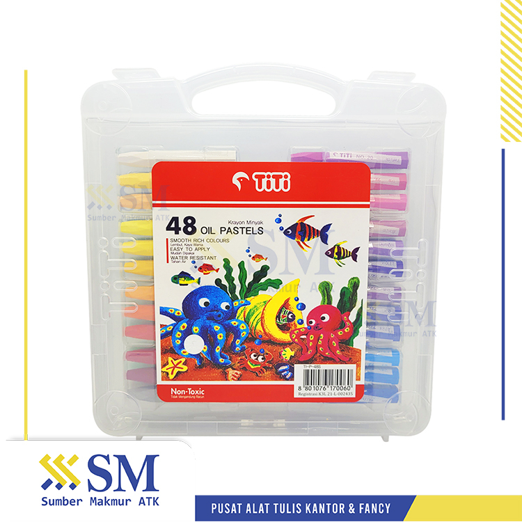 Jual CRAYON KRAYON OIL PASTEL TITI 48 WARNA Shopee Indonesia