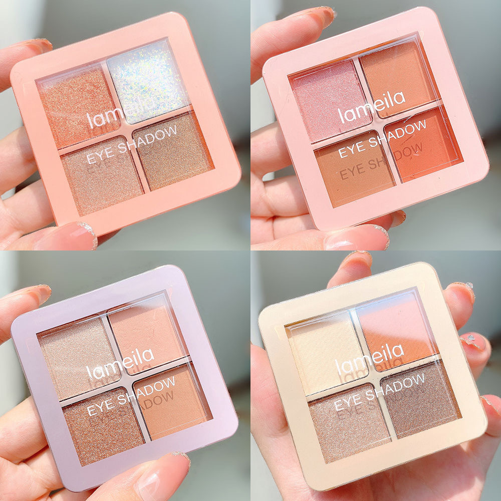 Jual Eyeshadow Lameila Warna Eyeshadow Nude Cantik Shopee Indonesia