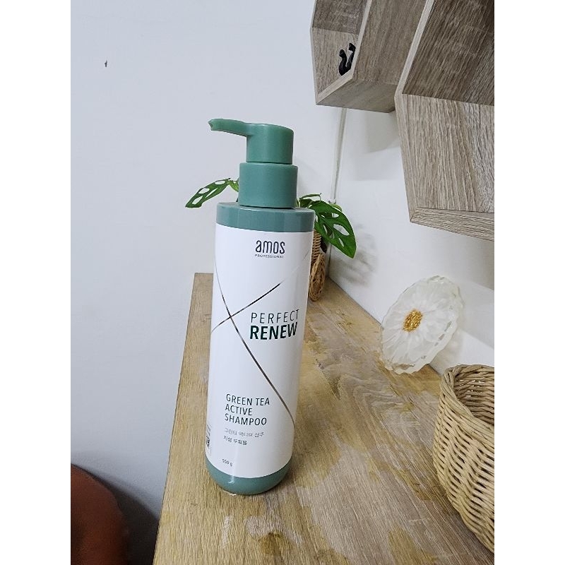 Jual Amos professional green tea Active Shampoo (anti rontok) Shopee
