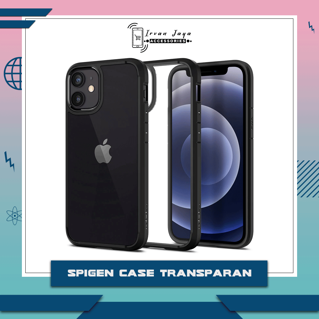 Funda Spigen Crystal Hybrid para iPhone 12 mini - Matte Black - OneClick  Distribuidor Apple