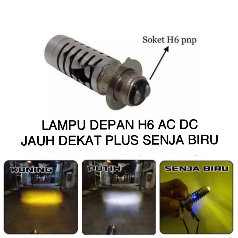 Jual Led H High Low Laser Lampu Depan Motor Bebek Matic Mode Super