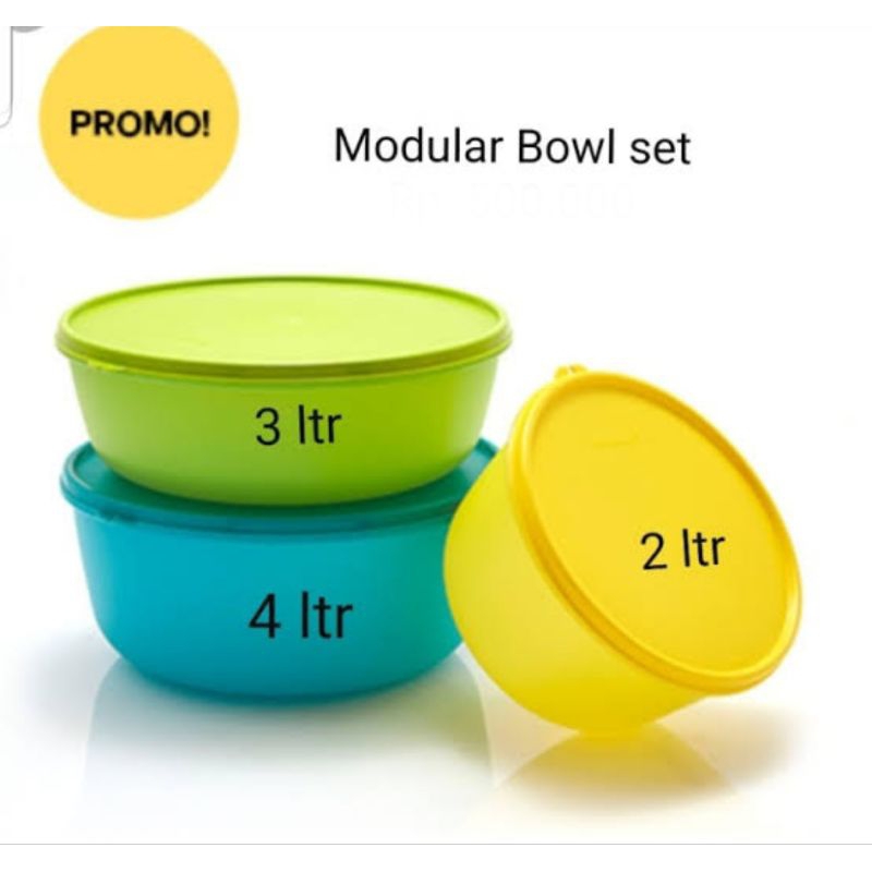 Jual Modular Bowl Set Tupperware | Shopee Indonesia