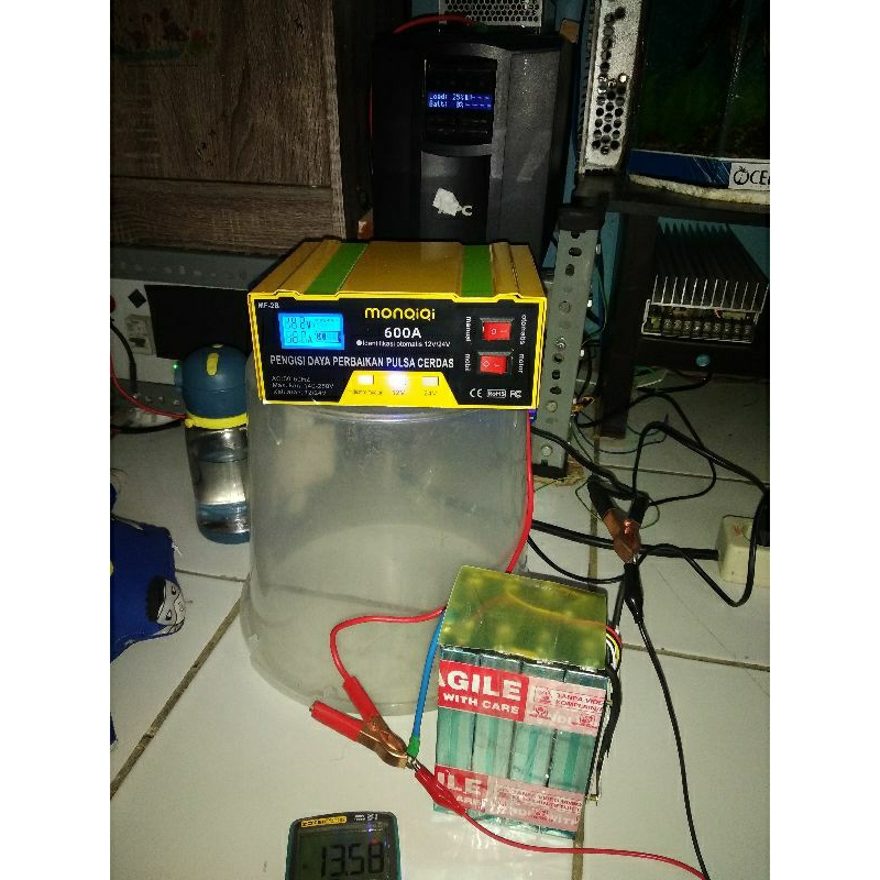 Jual Cas baterai aki Lifepo4 12/24 V Otomatis | Shopee Indonesia