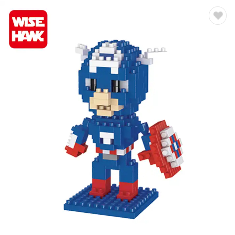 Jual Wisehawk Mini Block Karakter Marvel Superheroes Captain America ...