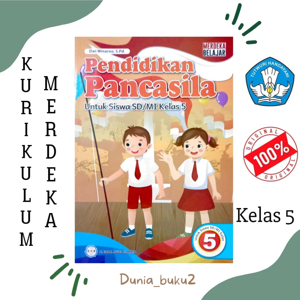 Jual BUKU SISWA PKN TERBARU KURIKULUM PENGGERAK-MERDEKA KELAS 5 SD/MI ...