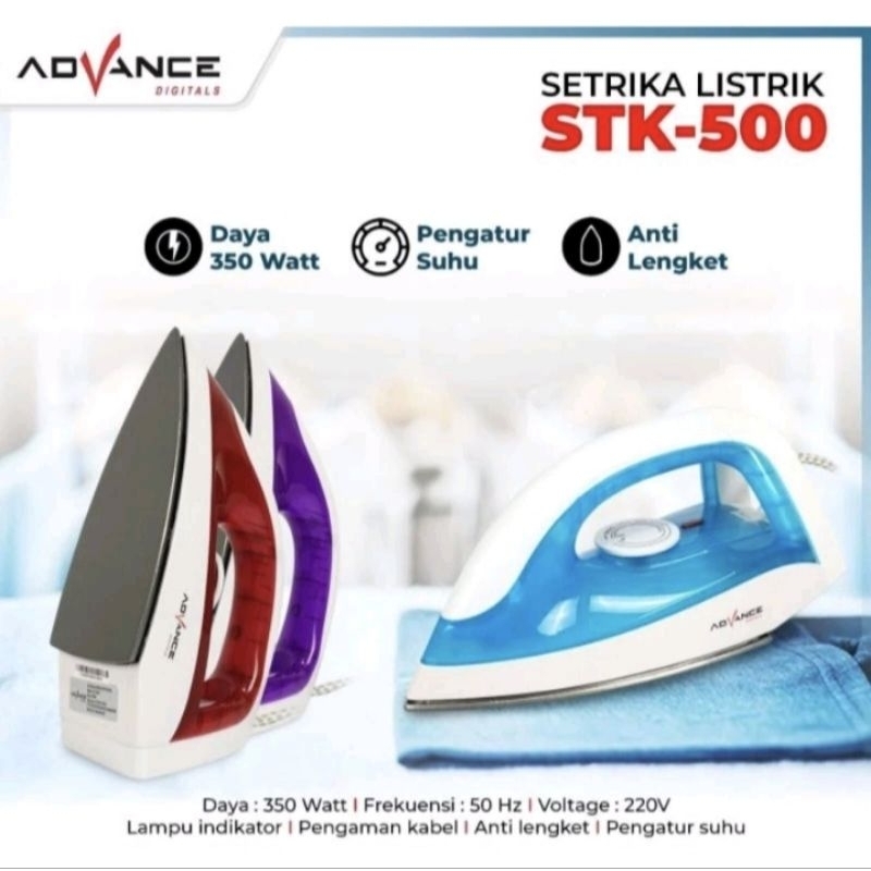 Jual Setrika Listrik Advance STK 500 | Shopee Indonesia