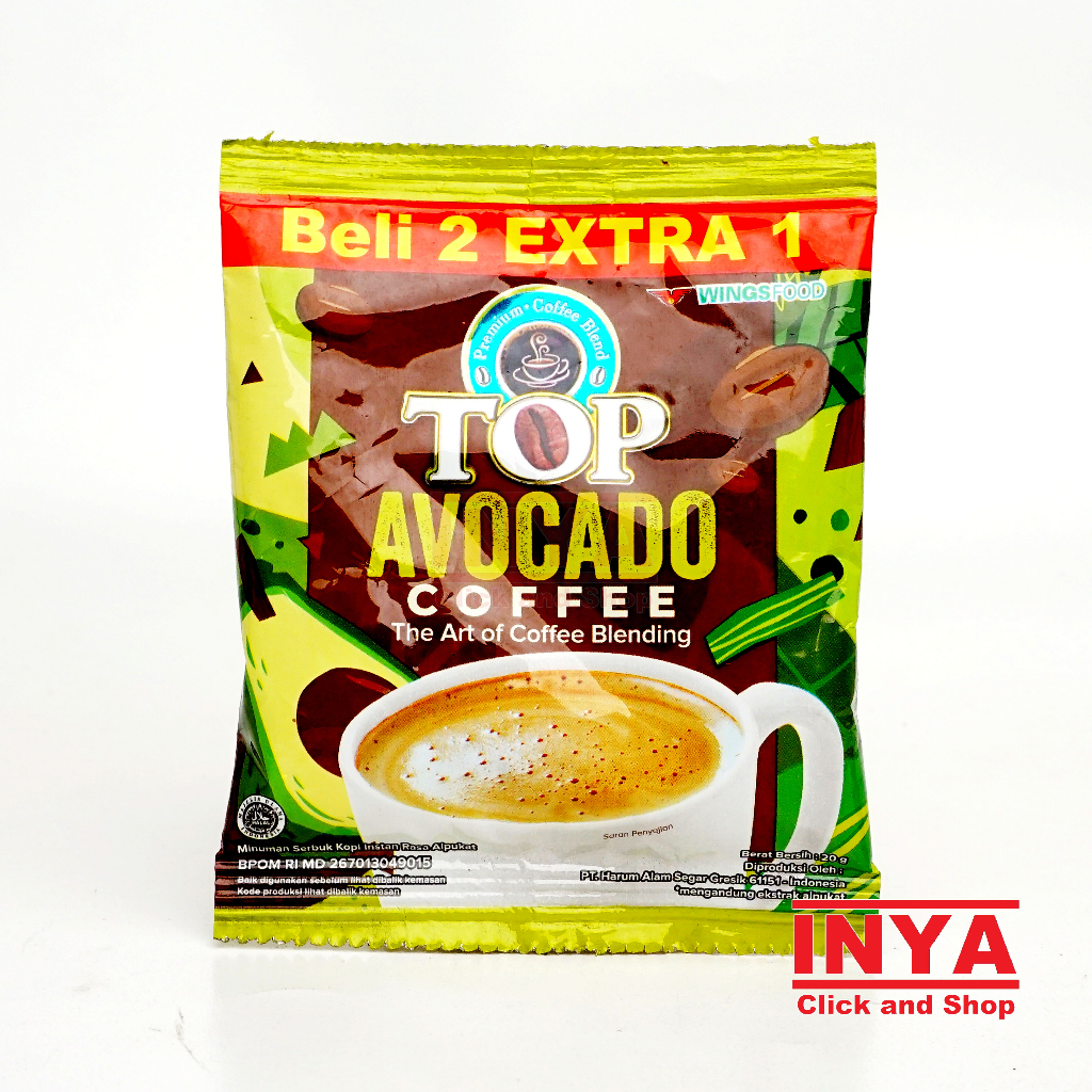 Jual TOP Coffee Avocado 20gr Sachet Kopi Instan Shopee Indonesia
