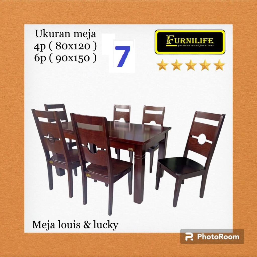 Jual MEJA MAKAN KAYU MINIMALIS PADU / DINNING TABLE SOLID WOOD 4 PERSON ...