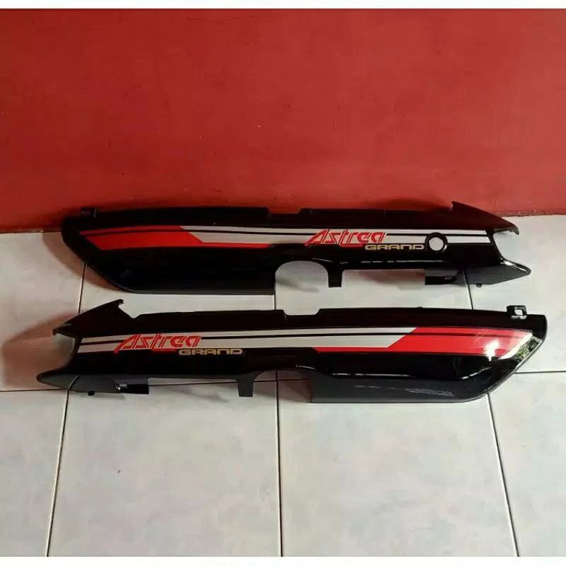 Jual Body Samping Honda Astrea Grand Bulus Warna Hitam Set Striping