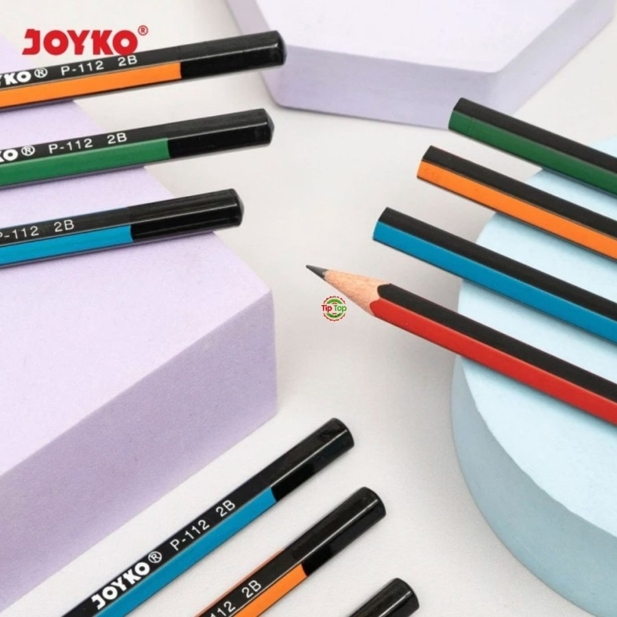 Jual PENCIL TULIS KOMPUTER 2B JOYKO P-112 PENSIL HITAM UJIAN ULANGAN UN ...