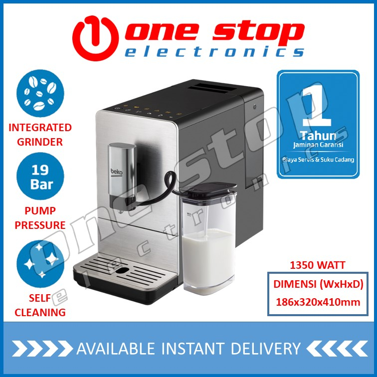 Jual BEKO CEG5331X / CEG 5331 X Espresso Coffee Machine w/ Milk Frother