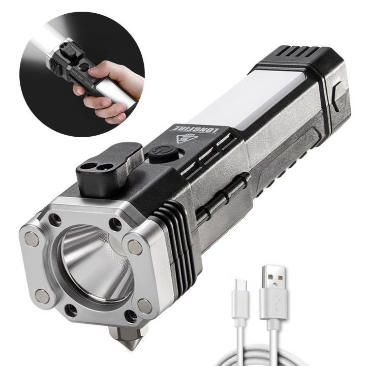 Jual SENTER LED MULTIFUNGSI HAMMER EMERGENCY PLUS 4 MAGNET / SENTER CAS ...