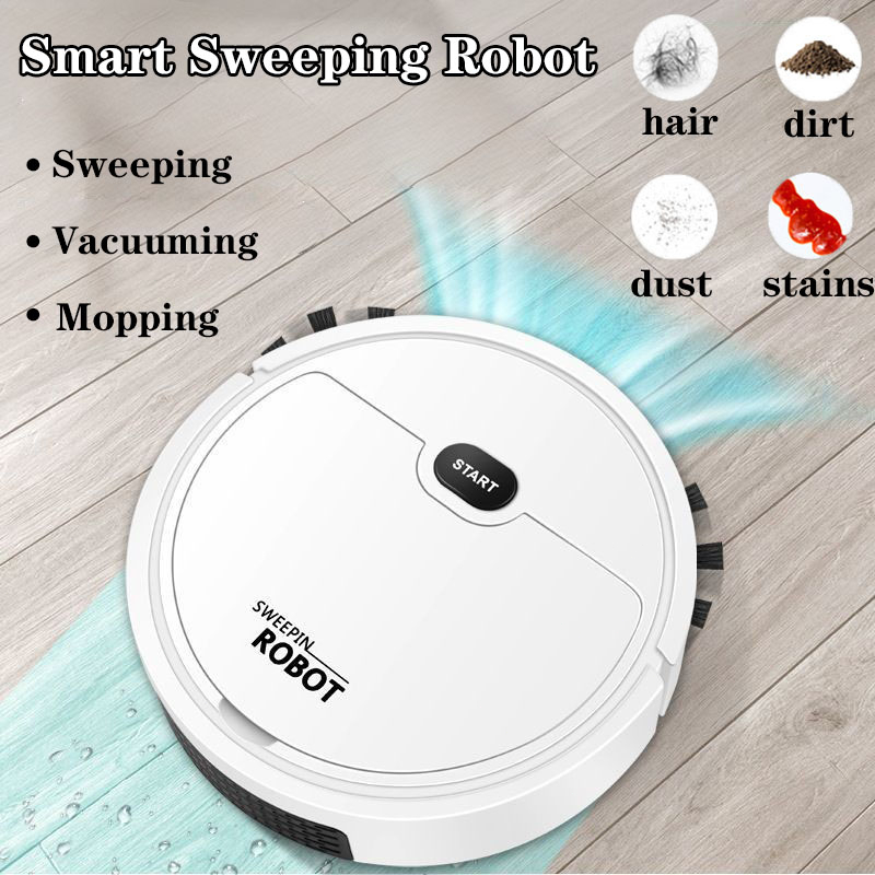 Jual 3 In 1 Smart Sweeping Robot Sapu Penyedot Debu Pel Pembersih Debu Lantai Robot Vacuum 5141