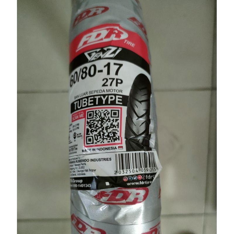 Jual Ban cacing FDR GENZI Tubetype ring 17 untuk drag race | Shopee ...