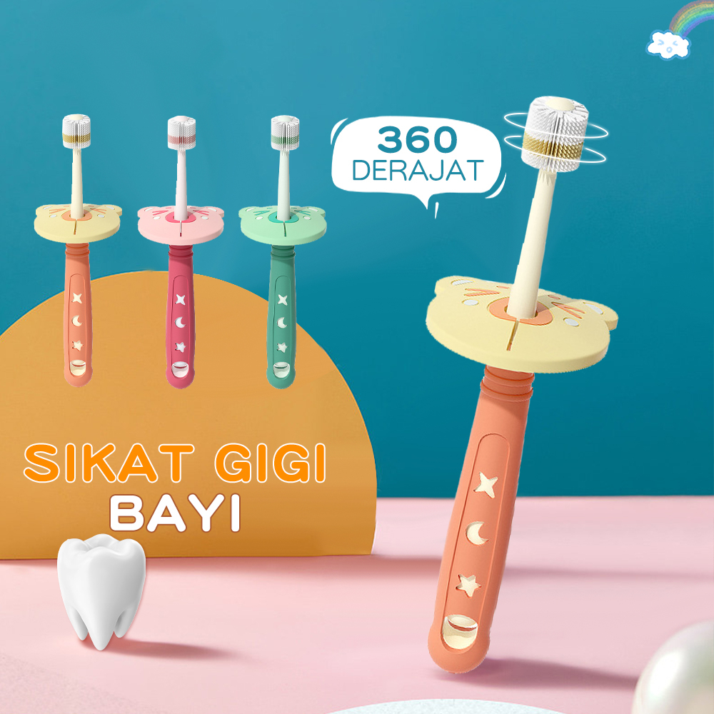 Jual VICTOKY Sikat gigi anak 2 tahun lembut/Sikat gigi 360 derajat bayi